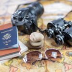 Travel adventure flat lay